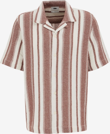Fit confort Chemise WE Fashion en marron : devant