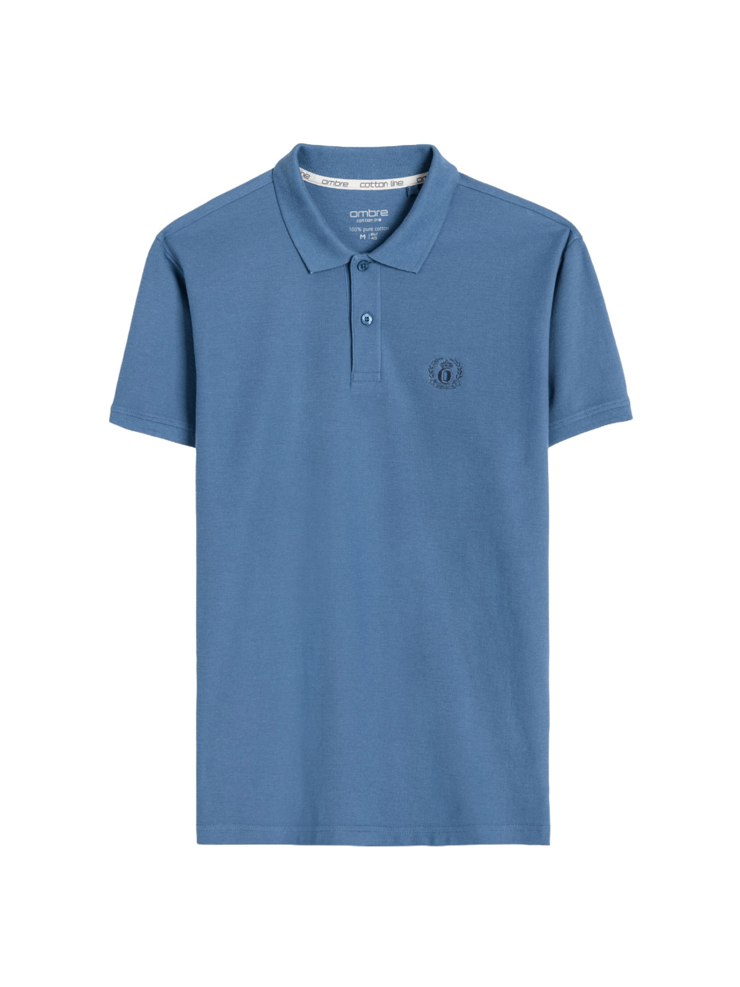 T-Shirt 'OM-POBS-0100' Ombre en bleu : devant