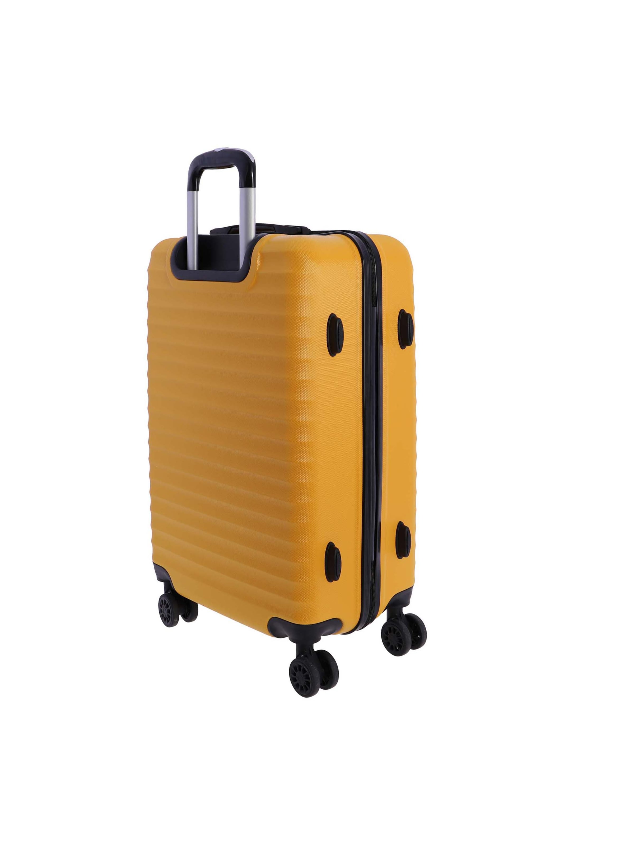 Don Algodon - Carrito 'DON ALGODON Maleta Mediana 23 kg | Maleta de Viaje Rígida con 4 Ruedas Dobles 360º, Candado TSA y Asa Telescópica | Equipaje Resistente al Agua para Viajes en Avión' en amarillo