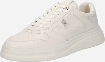 TOMMY HILFIGER Låg sneaker 'LUX POINTY COURT' i vit: framsida