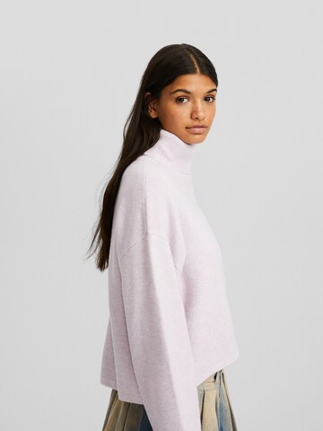 Bershka Sweater in Purple