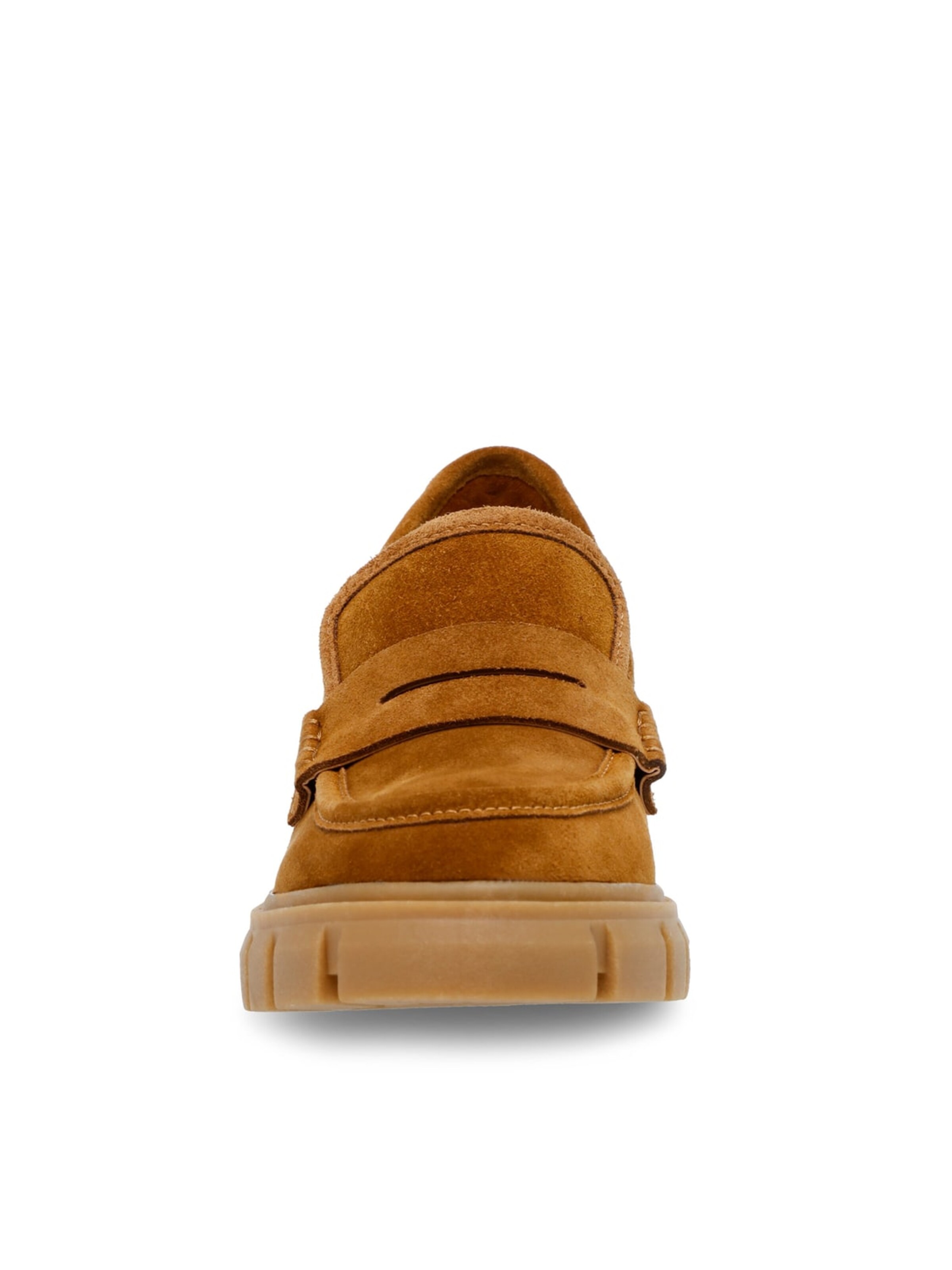 STEVE MADDEN Mokasyny 'Womens Humphrey Cognac Sue Loafer Shoes' w kolorze brązowy