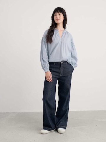 Seasalt Cornwall Blouse 'Gwel' in Blauw