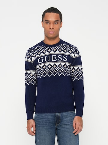 GUESS - Pullover em azul: frente