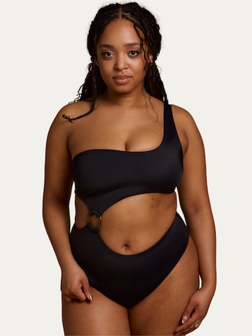 Billie Swim Bandeau Badpak 'Biarritz One Piece' in Zwart