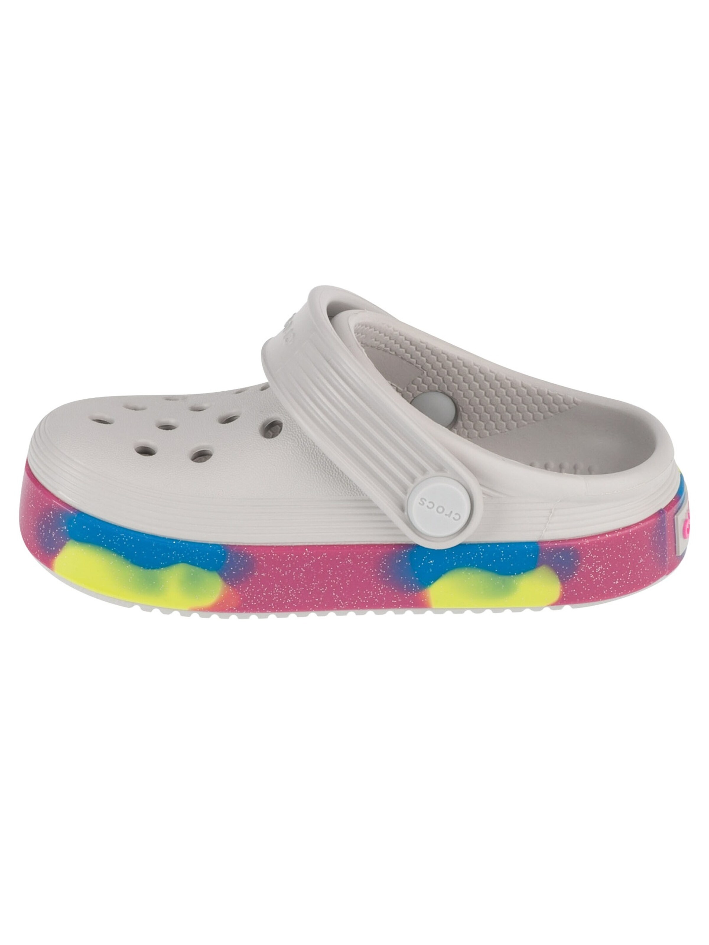 Crocs Sandalen 'Crocs Off Court Glitter Band Clog T' in Grijs