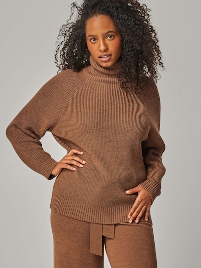 YOU LOOK PERFECT Pull-over 'Eve' en cognac, Vue avec produit