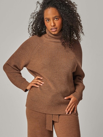 YOU LOOK PERFECT Hausanzug 'LOUNGEWEAR SET - Eve & Bailey' in Braun