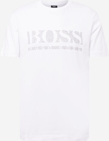 BOSS Green Shirt 'Pixel 1' in Weiß: predná strana