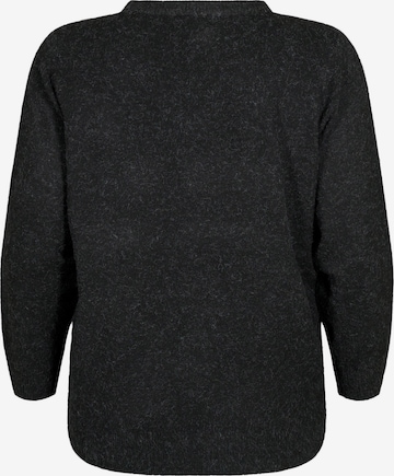 Zizzi Sweater 'CASUNNY' in Grey