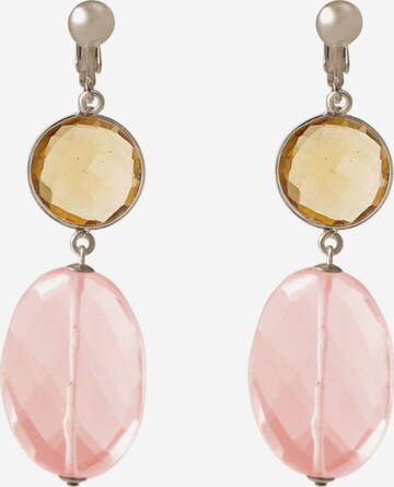 Boucles d'oreilles Gemshine en rose : devant