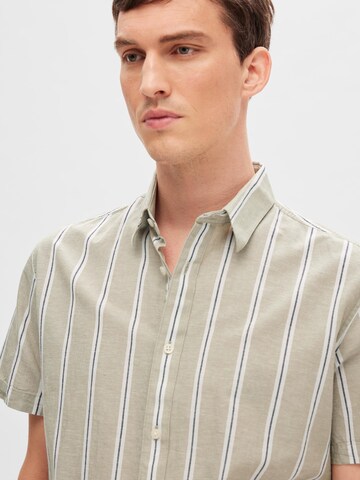 SELECTED HOMME Средняя посадка Рубашка в Серый
