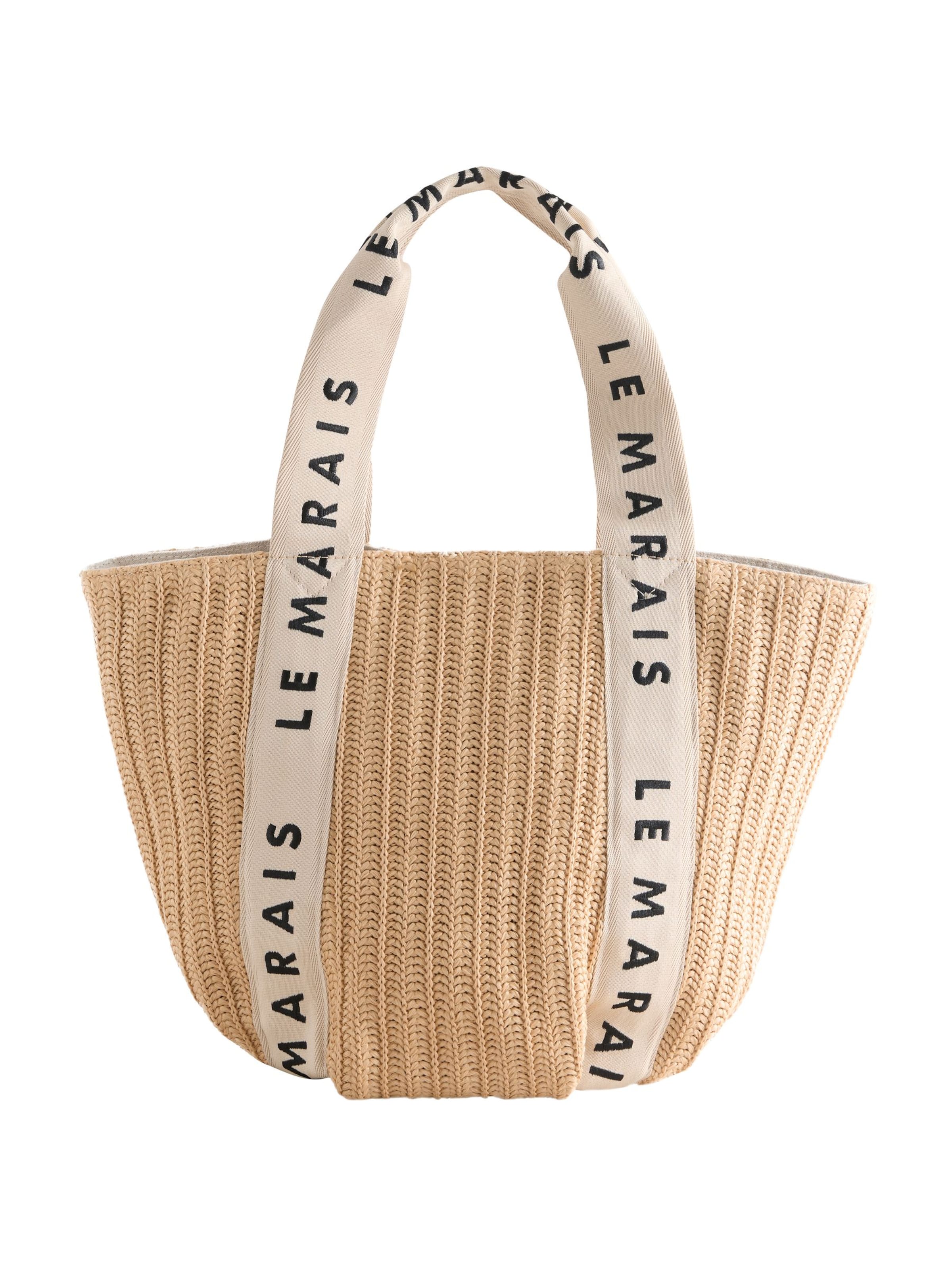 Sac de plage Next en beige : devant