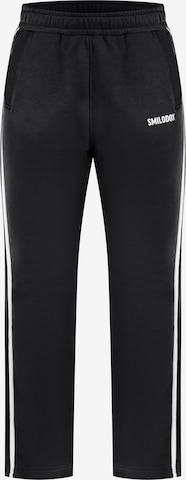 Loosefit Pantalon 'Tariq' Smilodox en noir : devant