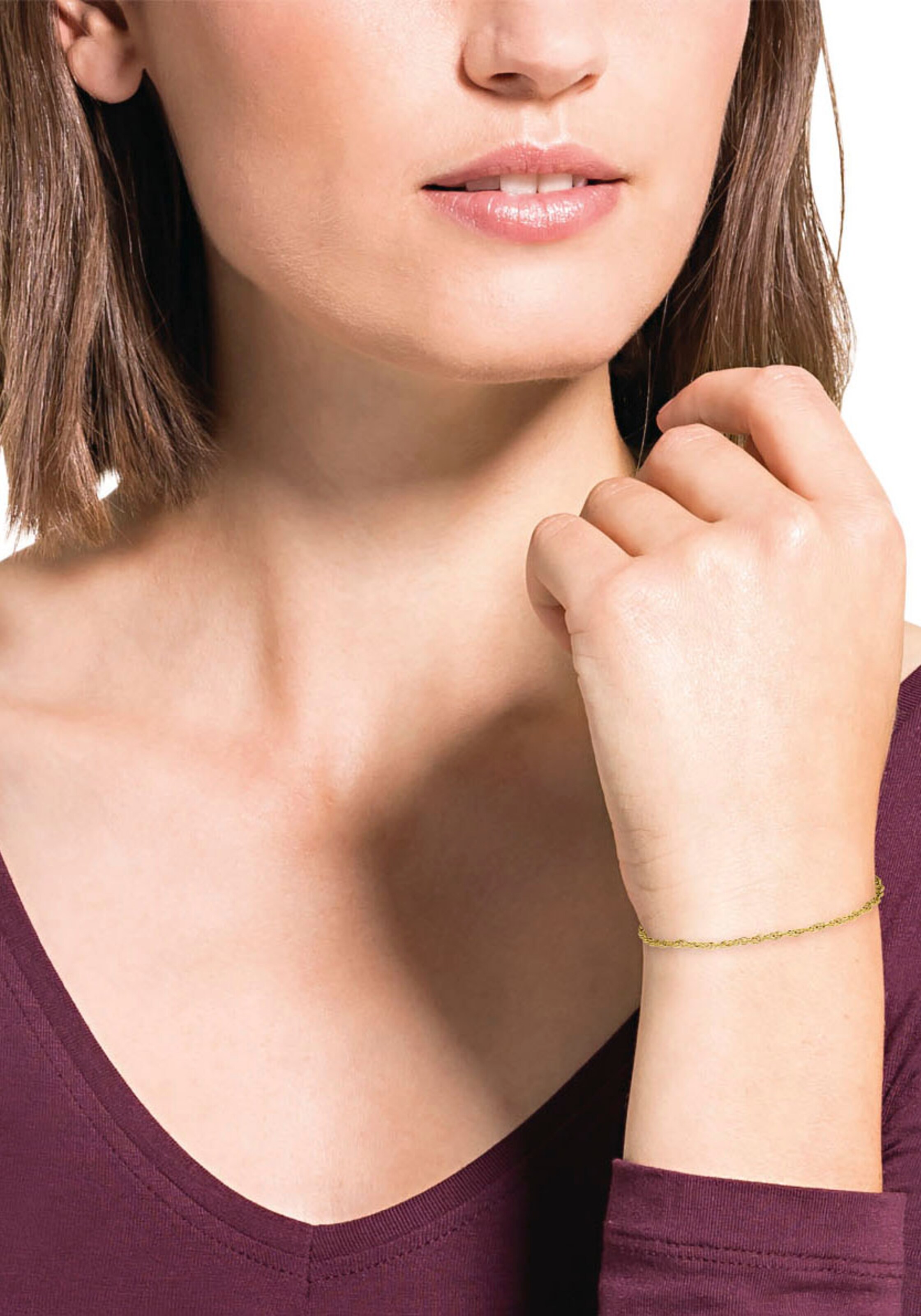 AMOR Armband in Gold: Vorderseite