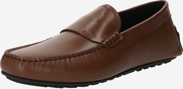 BOSS Mocassins 'Noel' in Bruin: voorkant