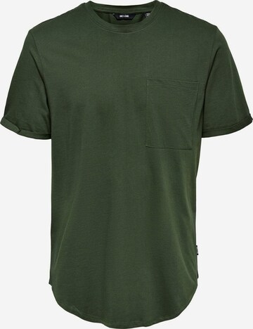 Only & Sons Regular fit Тениска 'Gavin' в зелено