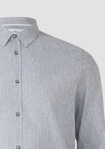 s.Oliver Regular fit Overhemd in Blauw