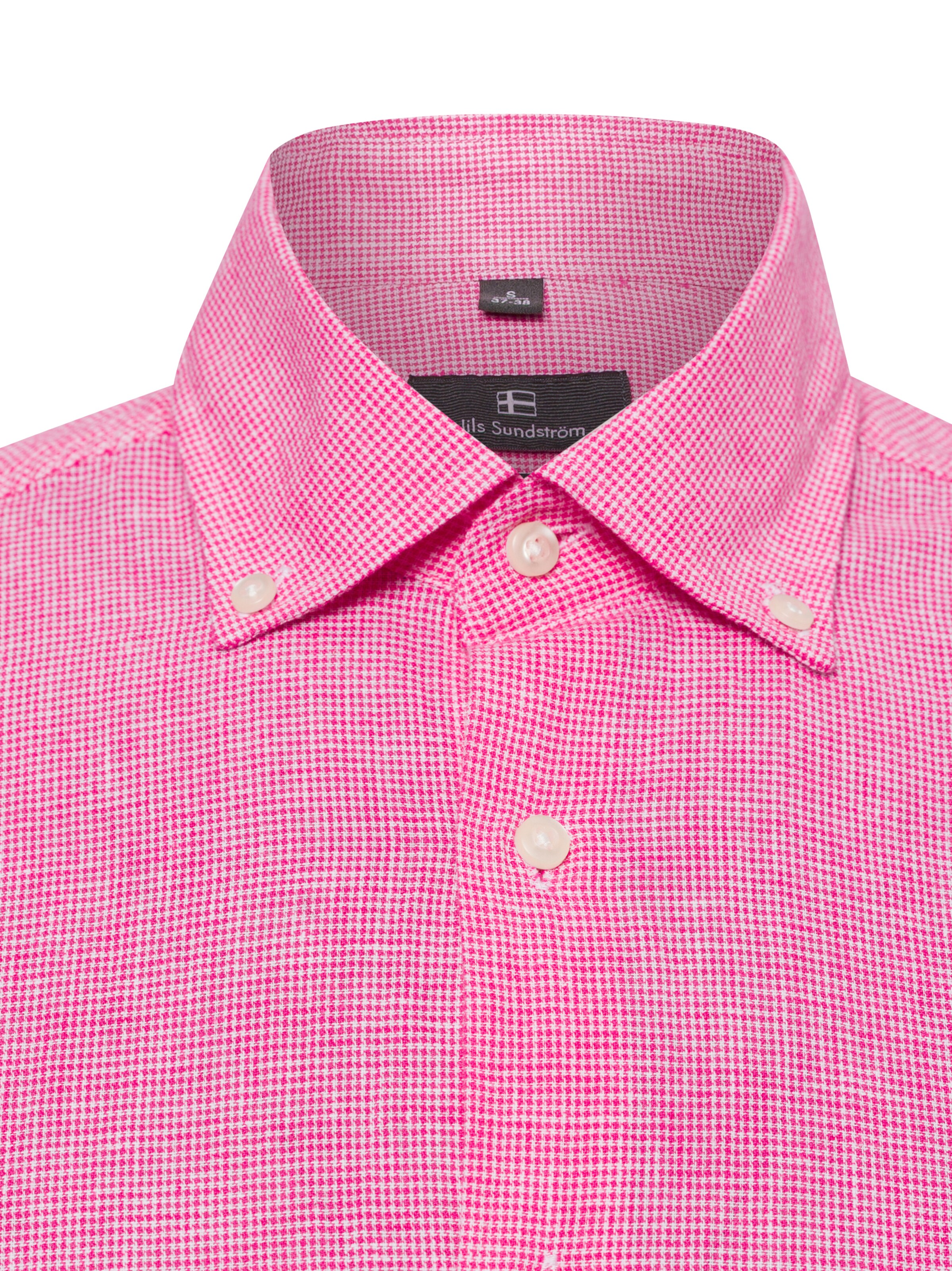 Nils Sundström Regular fit Button Up Shirt in Pink