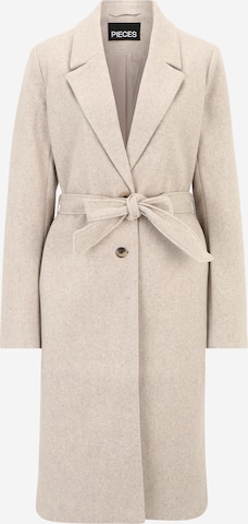 Manteau mi-saison 'NASHA' Pieces Tall en blanc : devant