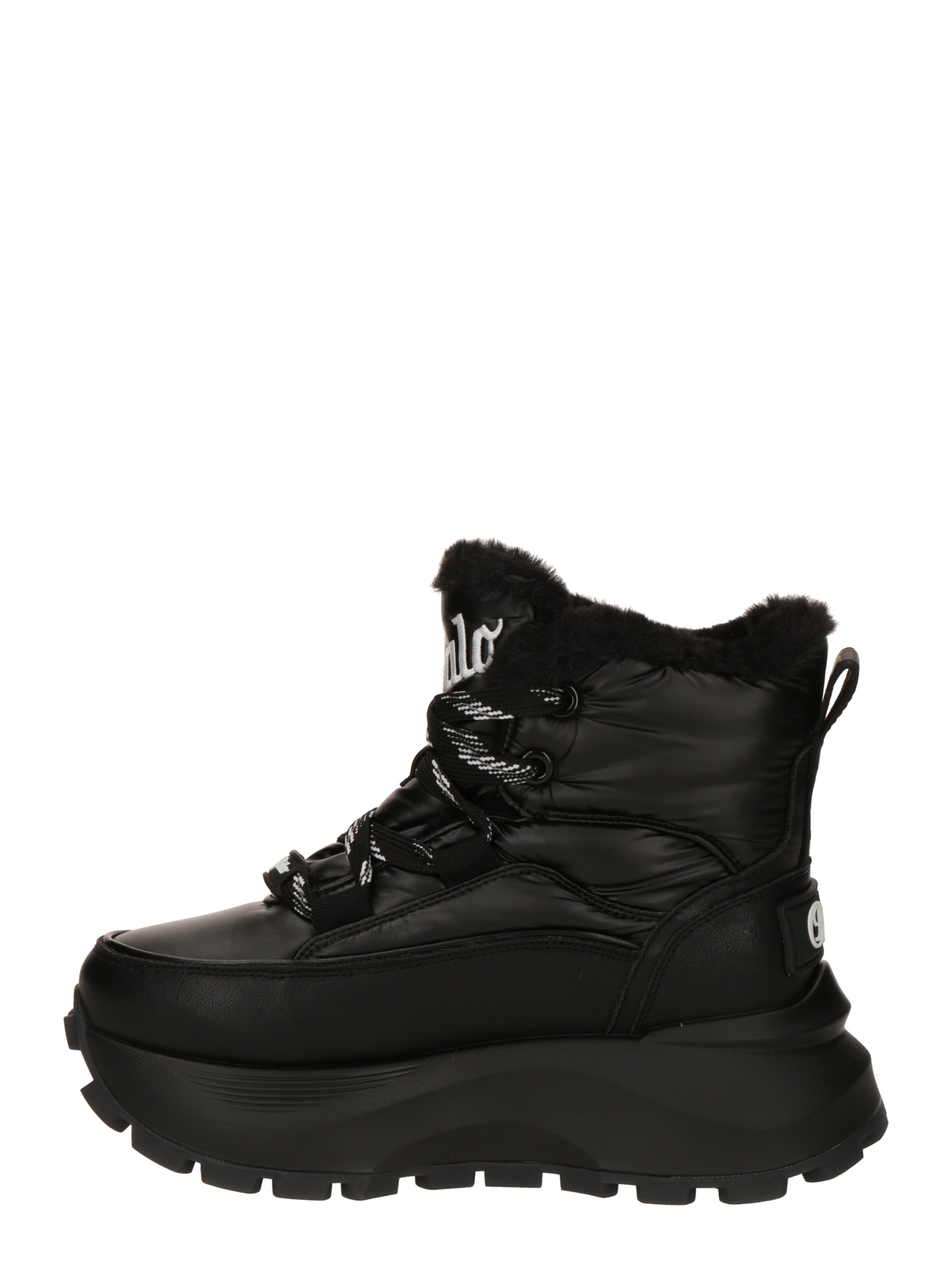 BUFFALO Lace-up bootie 'Manhatten' in Black