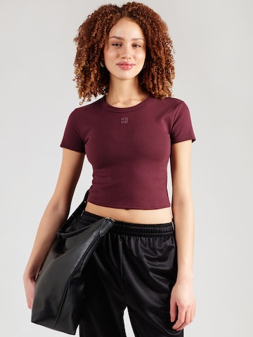 HUGO Póló 'Delanor' - lila: elől