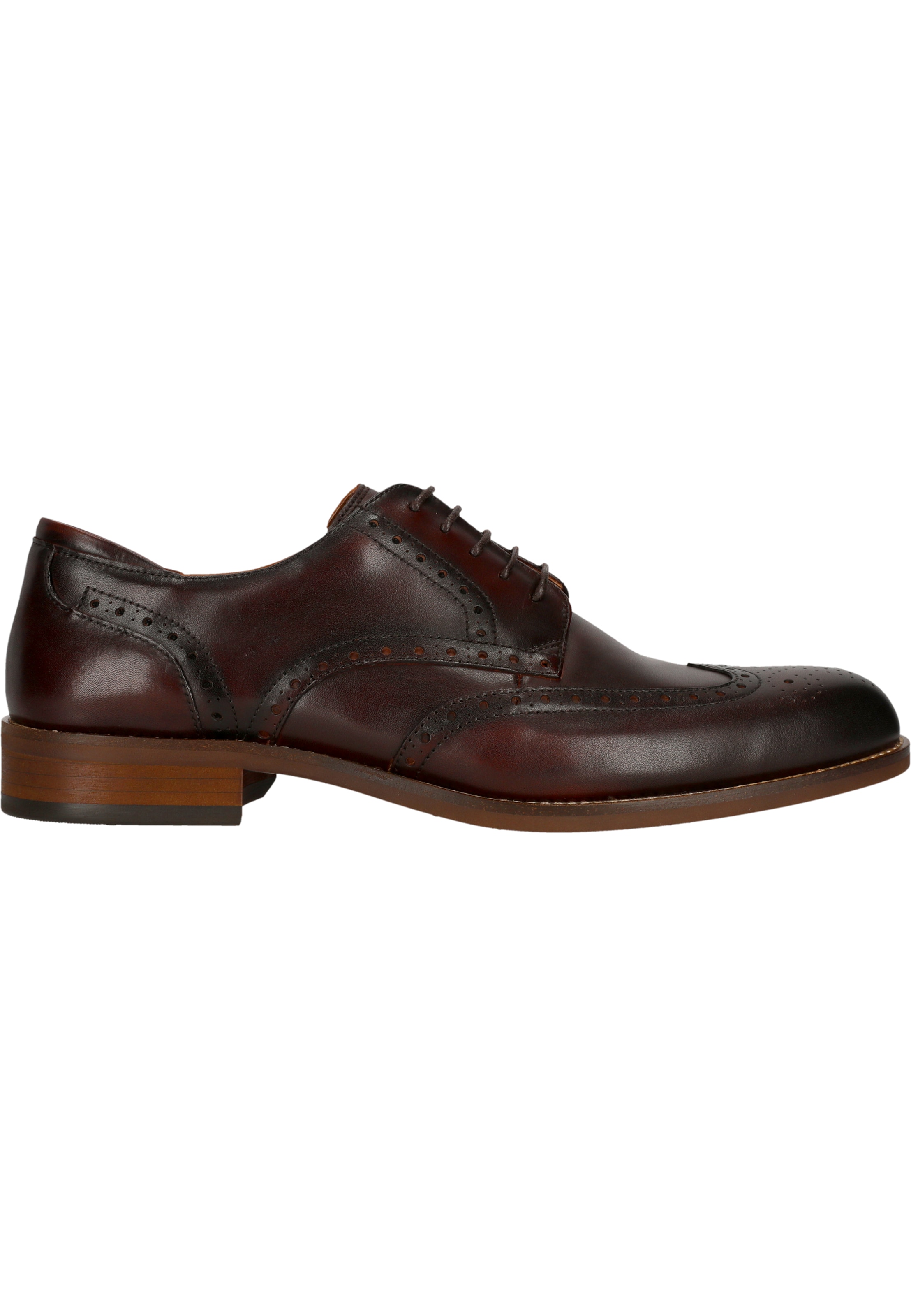 CLARKS Schnürschuhe 'CraftRemi Tip' in Braun