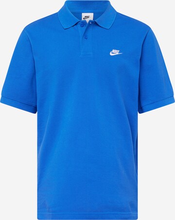 Nike Sportswear Shirt 'CLUB' in Blauw: voorkant