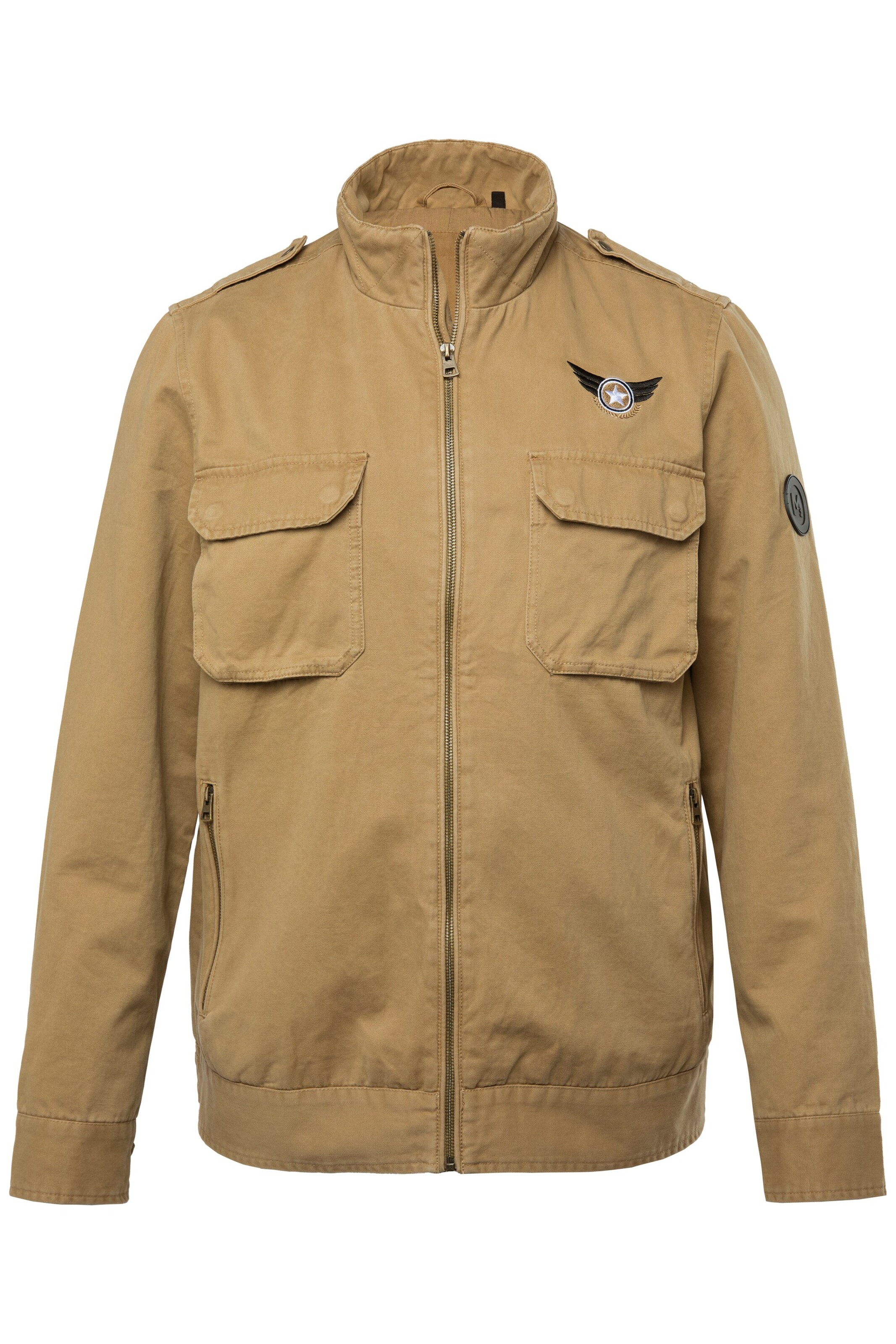 Men Plus Übergangsjacke in Braun: Vorderseite