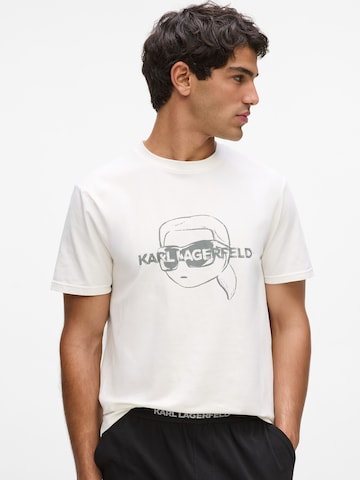 Karl Lagerfeld Pyjama lang 'Ikon' in Beige