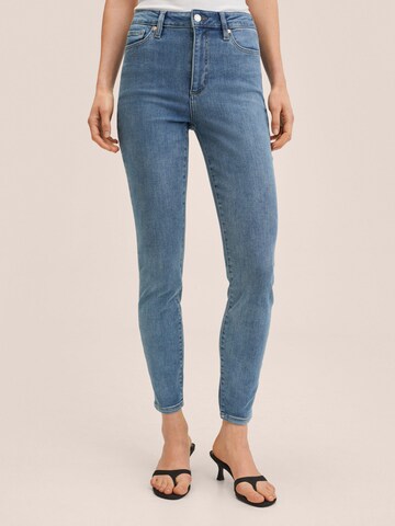 Skinny Jean 'Anne' MANGO en bleu : devant