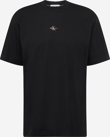 Calvin Klein Big & Tall Μπλουζάκι σε μαύρο: μπροστά