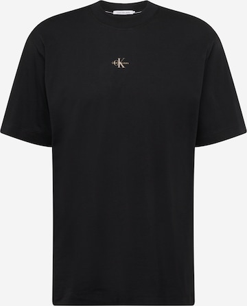 T-Shirt Calvin Klein Big & Tall en noir : devant