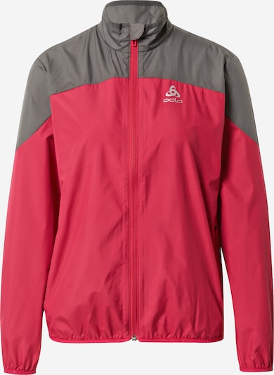 ODLO Veste de sport en gris foncé / rouge, Vue avec produit