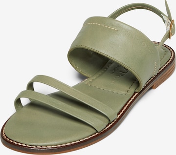 Marc O'Polo Sandalen met riem in Groen: voorkant