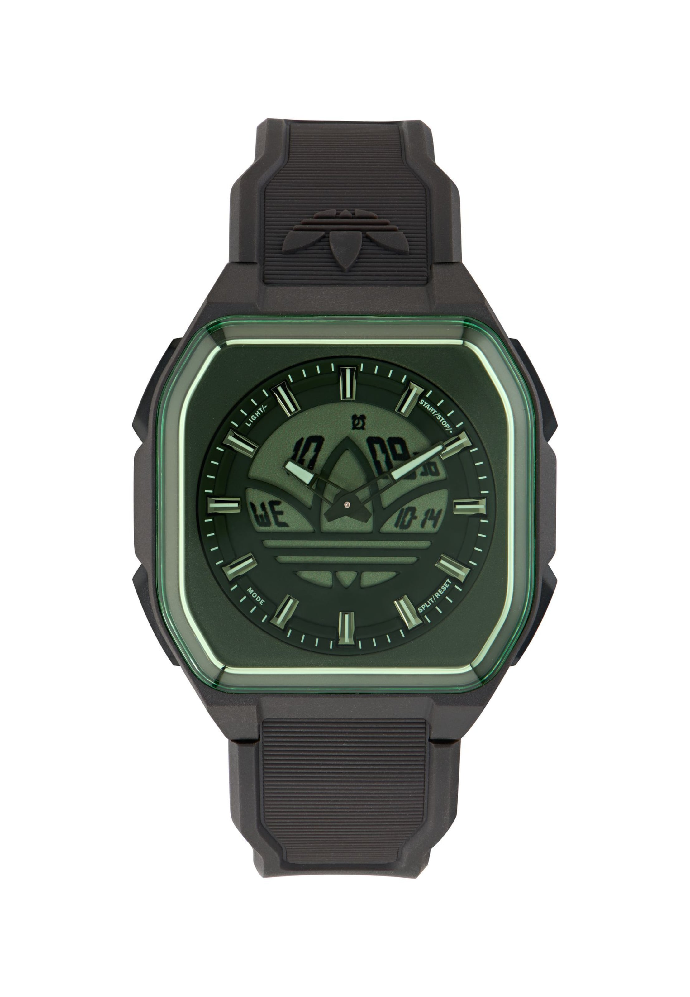 ADIDAS ORIGINALS Analogt ur 'City Tech Six' i mørkegrøn / sort, Produktvisning
