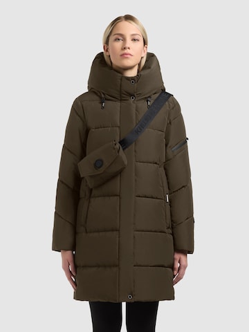 khujo - Sobretudo de inverno 'Emory' em verde: frente