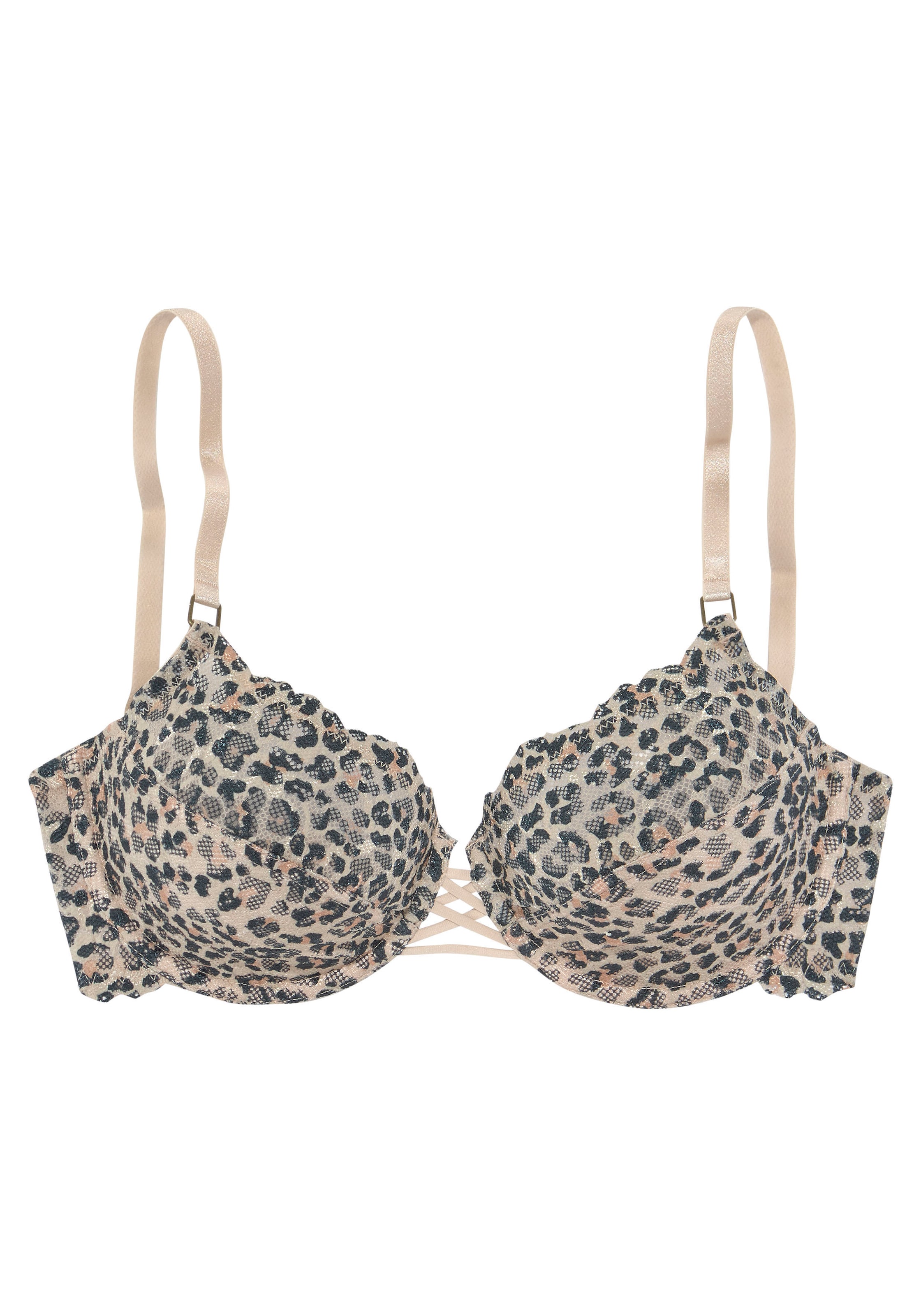 LASCANA Push-up Podprsenka - Béžová: predná strana
