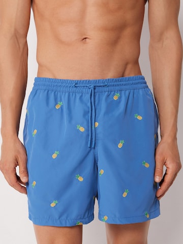 CALZEDONIA Regular Badeshorts in Blau: Vorderseite