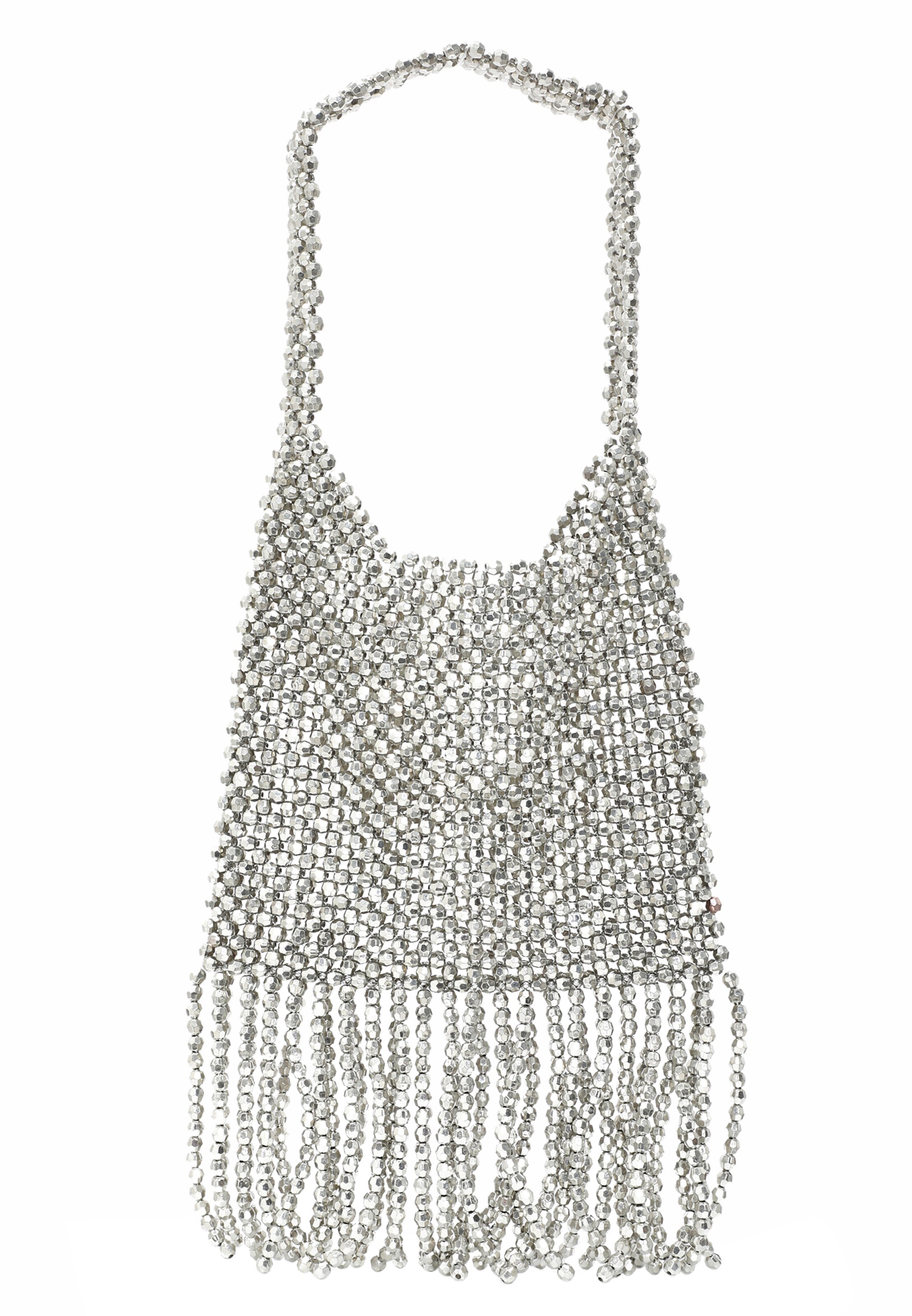 myMo at night Ročna torbica | srebrna barva: sprednja stran