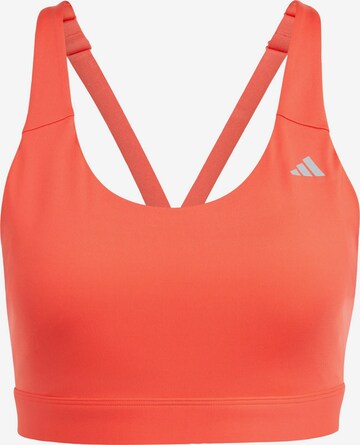 ADIDAS PERFORMANCE Bustier Sport bh 'Ultimate' in Rood: voorkant