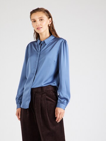 VILA Bluse 'VIELLETTE' in Blau: Vorderseite