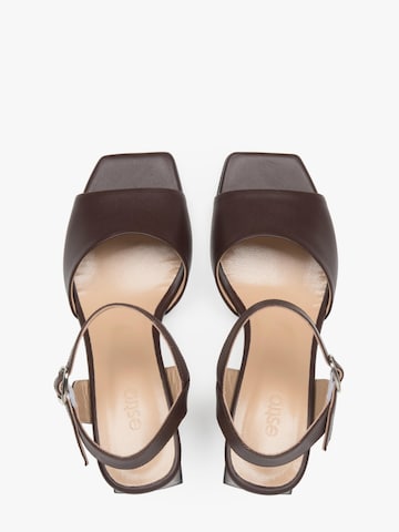 Estro Sandal '081-736' in Brown