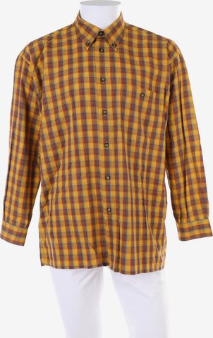 Hatico Button Up Shirt in XL in Yellow: front