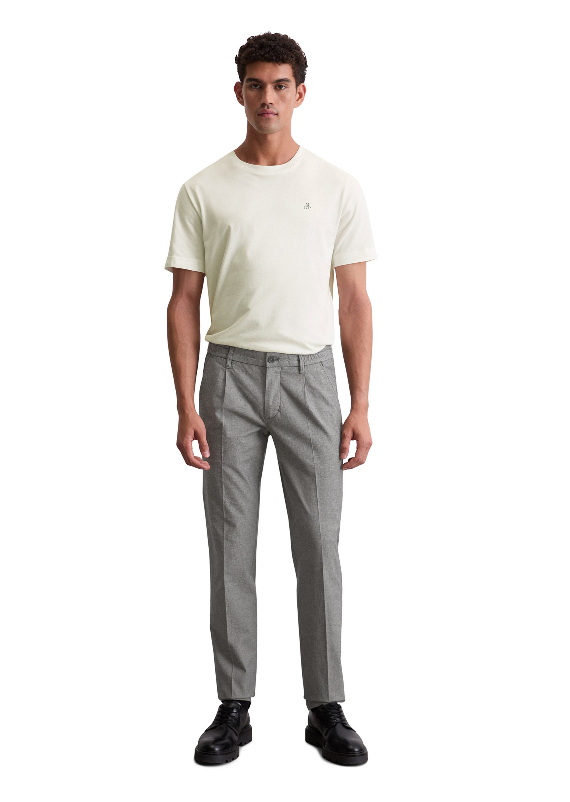 Marc O'Polo Regular Chino trousers 'Stig Jogger' in Grey