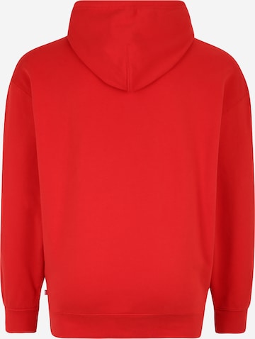 Levi's® Big & Tall Sweatshirt 'Relaxed Graphic Hoodie' in Rot