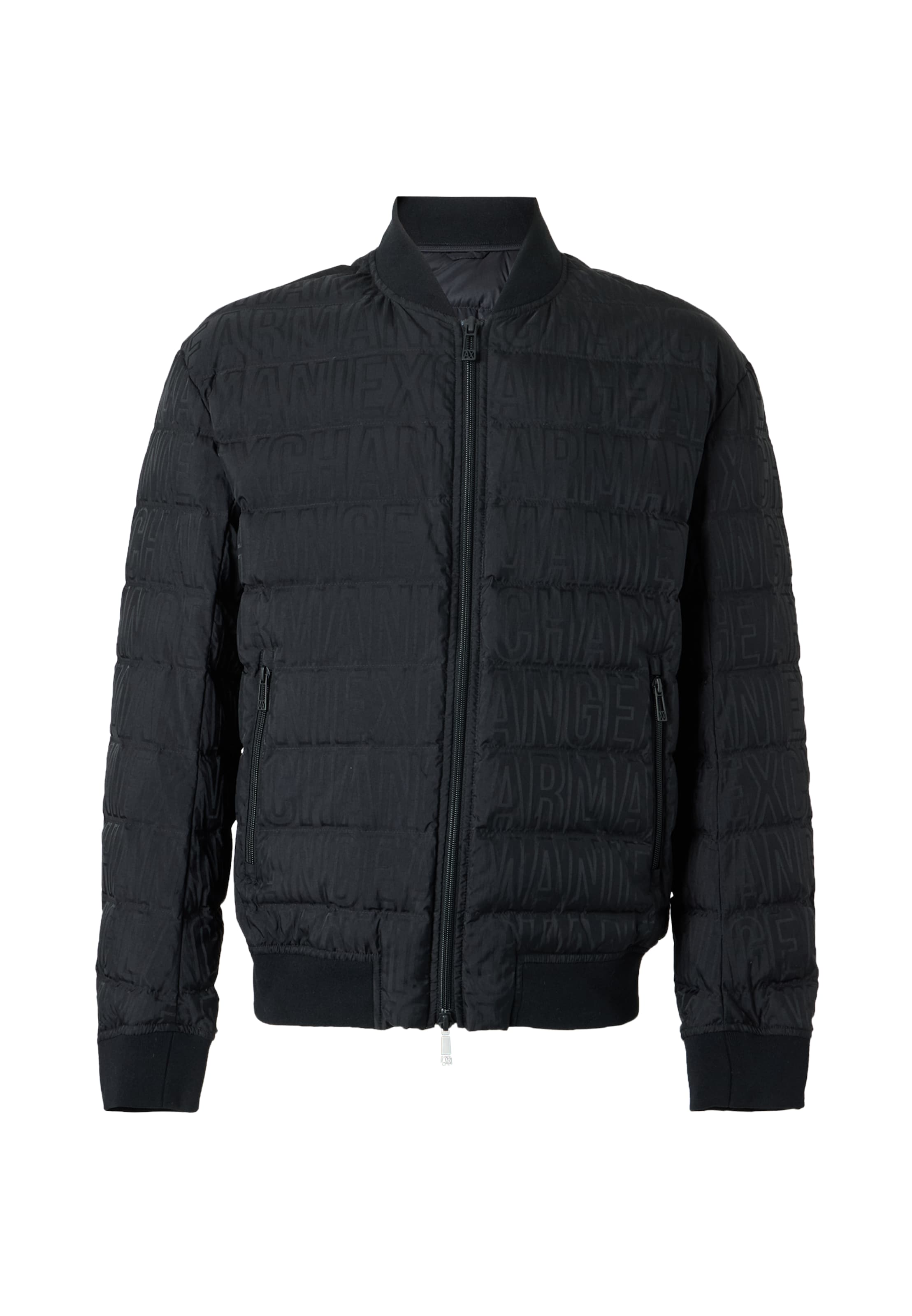 ARMANI EXCHANGE Демисезонная куртка в Черный: спереди