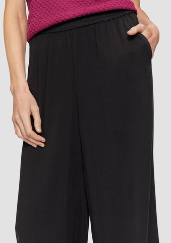 s.Oliver Wide leg Broek in Zwart