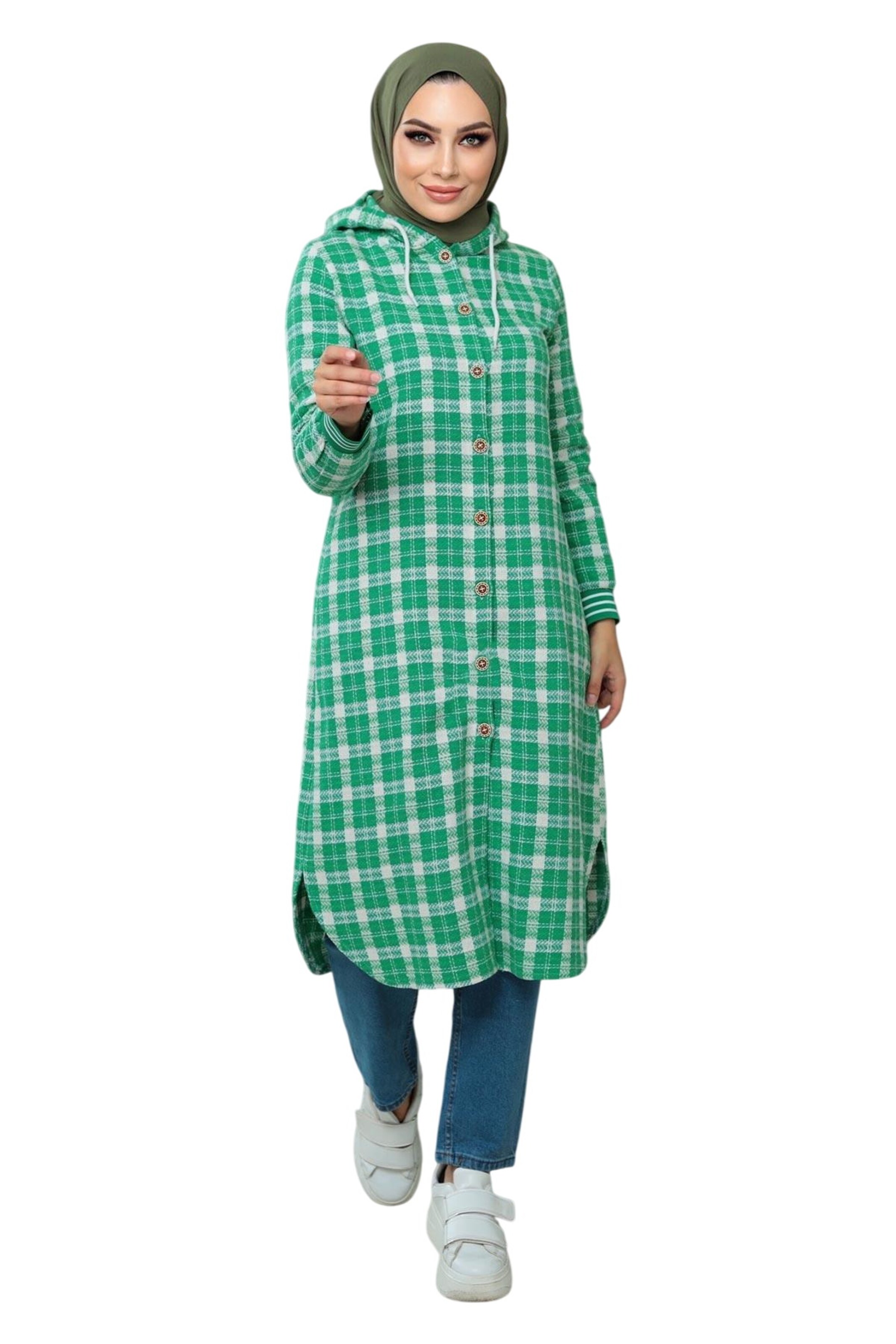 MODAMIHRAM Zomerjas in Groen: voorkant