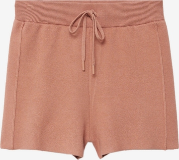 MANGO Regular Pants 'Lunera' in Brown: front